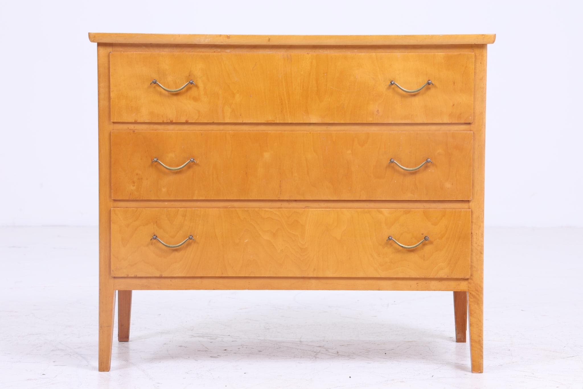 Vintage Schubladen Kommode aus Birkenholz | Mid Century Schubladen Schrank | Holz Aufbewahrung