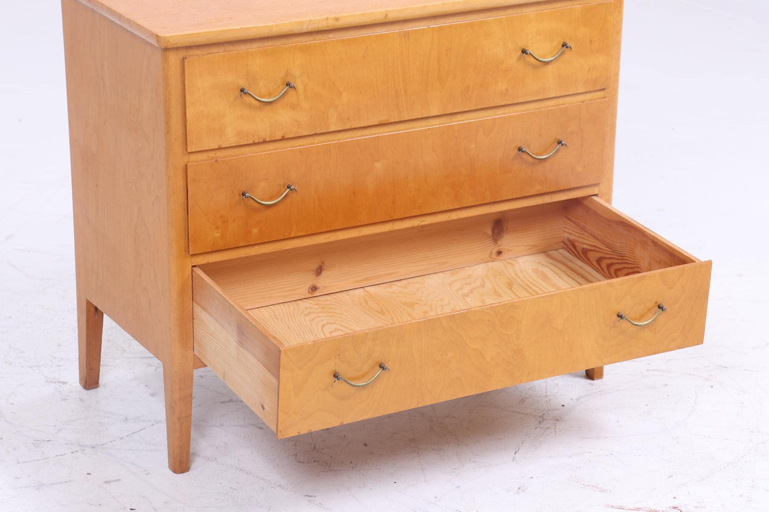 Vintage Schubladen Kommode aus Birkenholz | Mid Century Schubladen Schrank | Holz Aufbewahrung