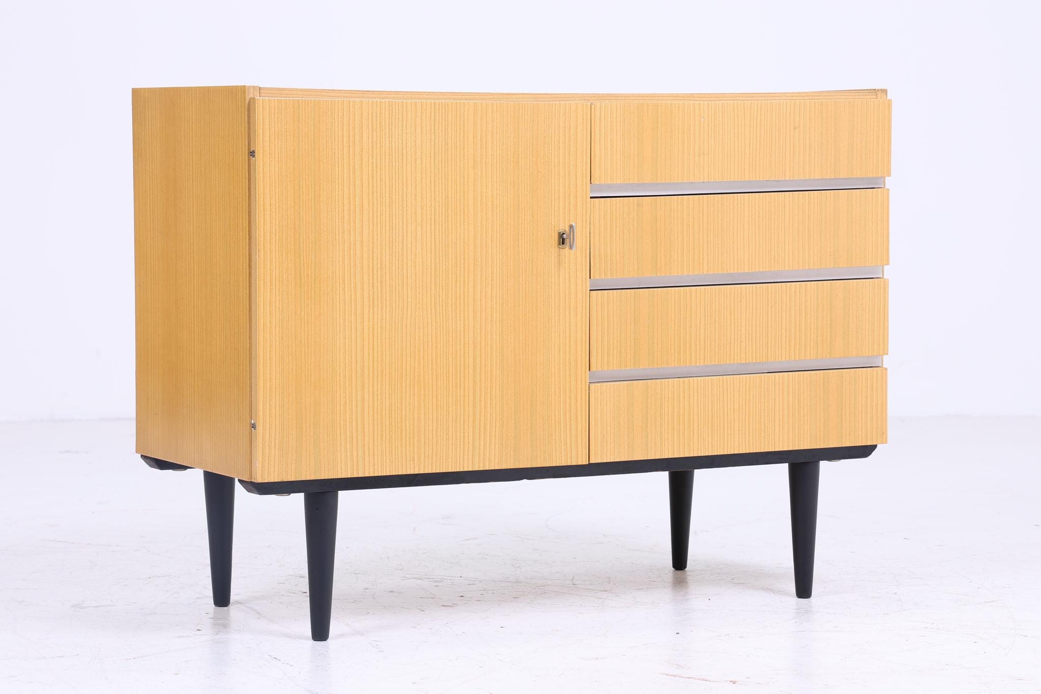 Wunderschöne Vintage Kommode | Mid Century Schrank | Kleines Sideboard Retro Dekoholz Aufbewahrung 70er