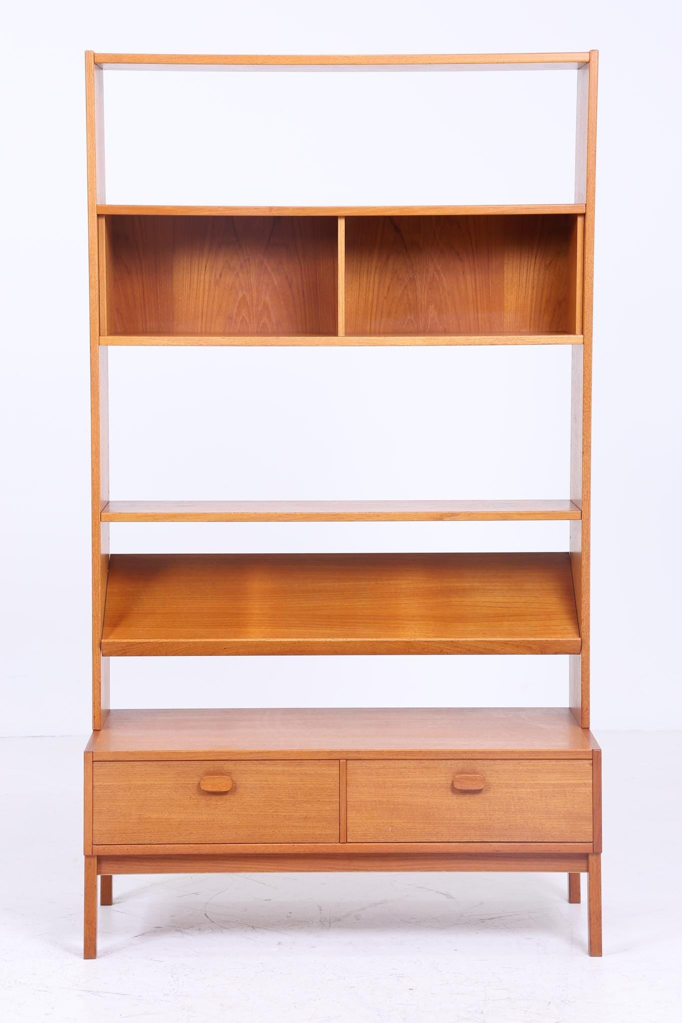 Vintage Ulferts Regal 60er Jahre | Mid Century Bücherregal Schreibtisch Wandschrank Holz Aufbewahrung