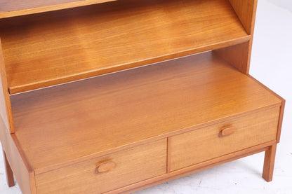 Vintage Ulferts Regal 60er Jahre | Mid Century Bücherregal Schreibtisch Wandschrank Holz Aufbewahrung