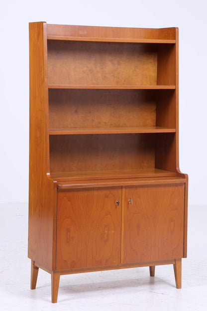 Vintage Teak Regal 60er Jahre | Mid Century Bücherregal Schreibtisch Schubladen Sekretär Retro Holz Aufbewahrung