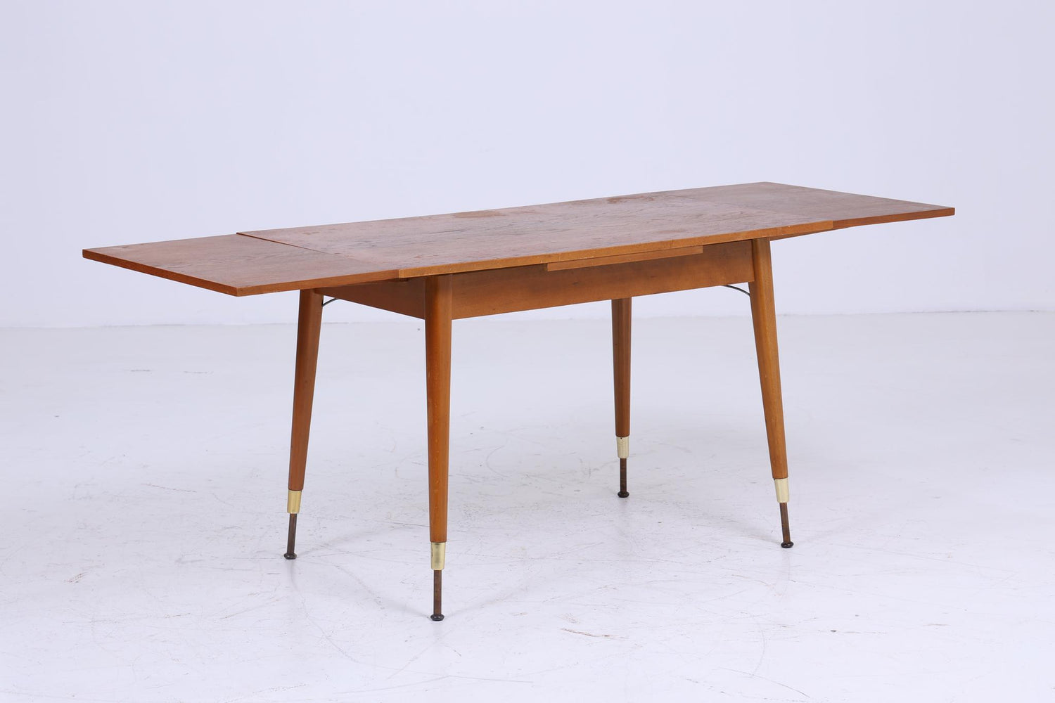 Vintage Kurbeltisch 60er Jahre | Mid Century ausziehbarer Esstisch Couchtisch Tisch Retro 70er Wohnzimmertisch Holz