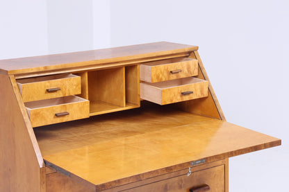 Vintage Biedemeier Sekretär 40er Jahre | Mid Century Schreibtisch Schrank Barschrank  Arbeitstisch Retro