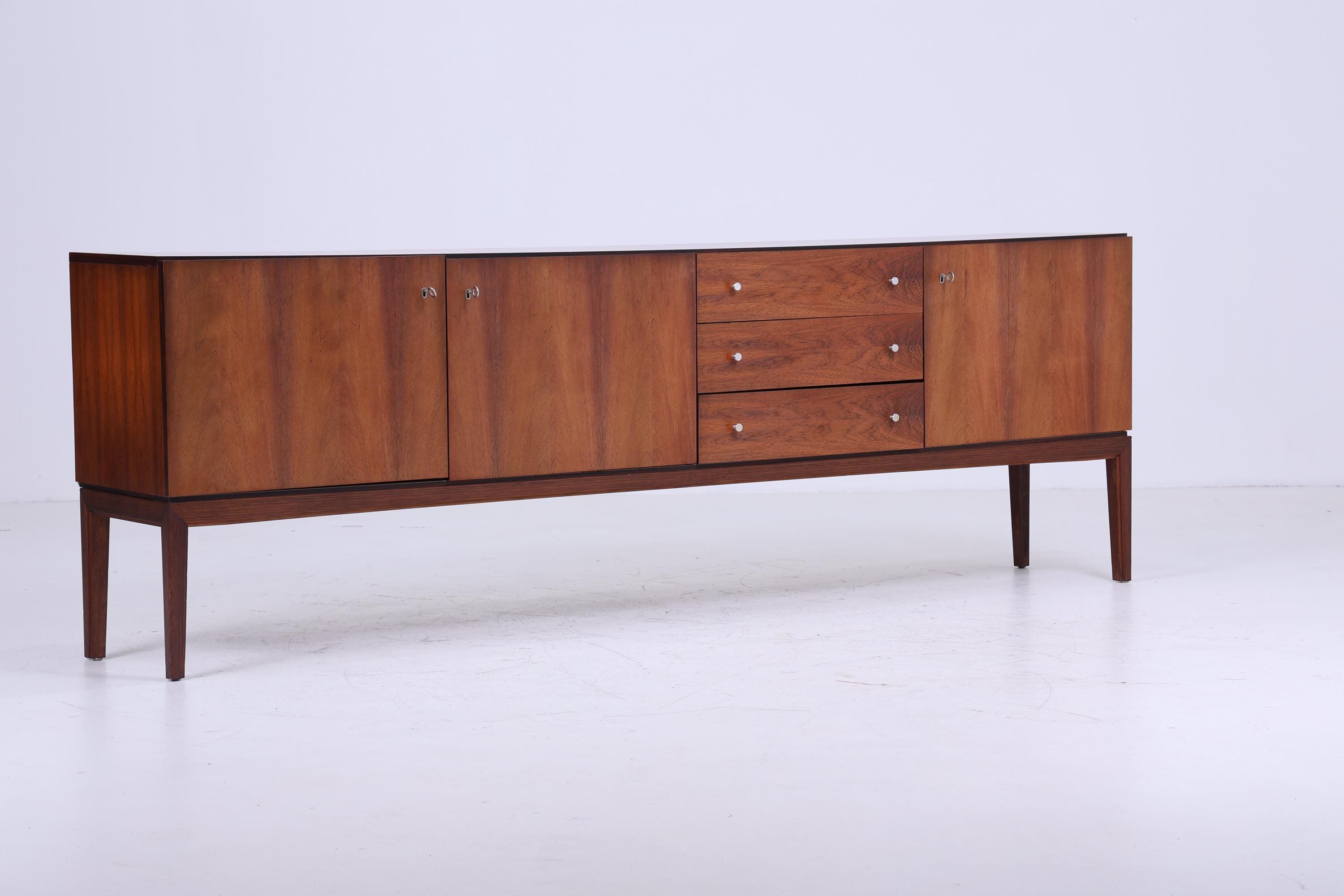 Palisander Palette Sideboard 60er Jahre | Mid Century Vintage Schubladen Schrank Retro Holz Aufbewahrung