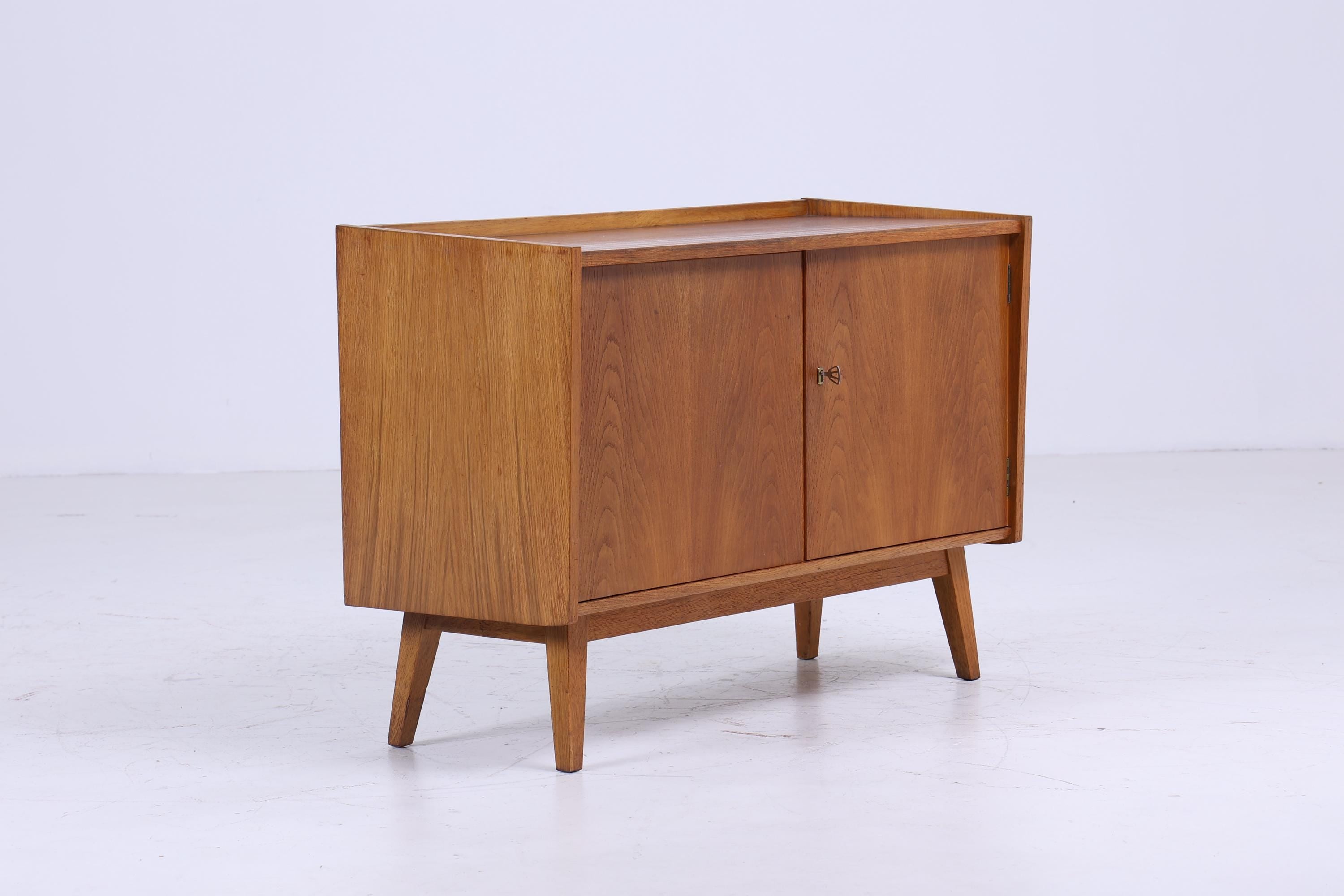 Wunderschöne Eiche Vintage Kommode 60er | Mid Century Schrank | Retro Holz Aufbewahrung