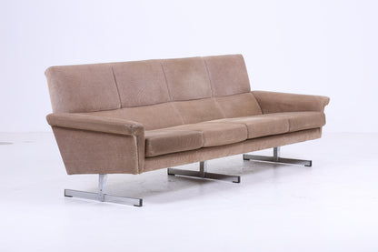 Vintage Stoff Sofa 60er Jahre | Mid Century Couch Lounge Retro 4 Sitzer