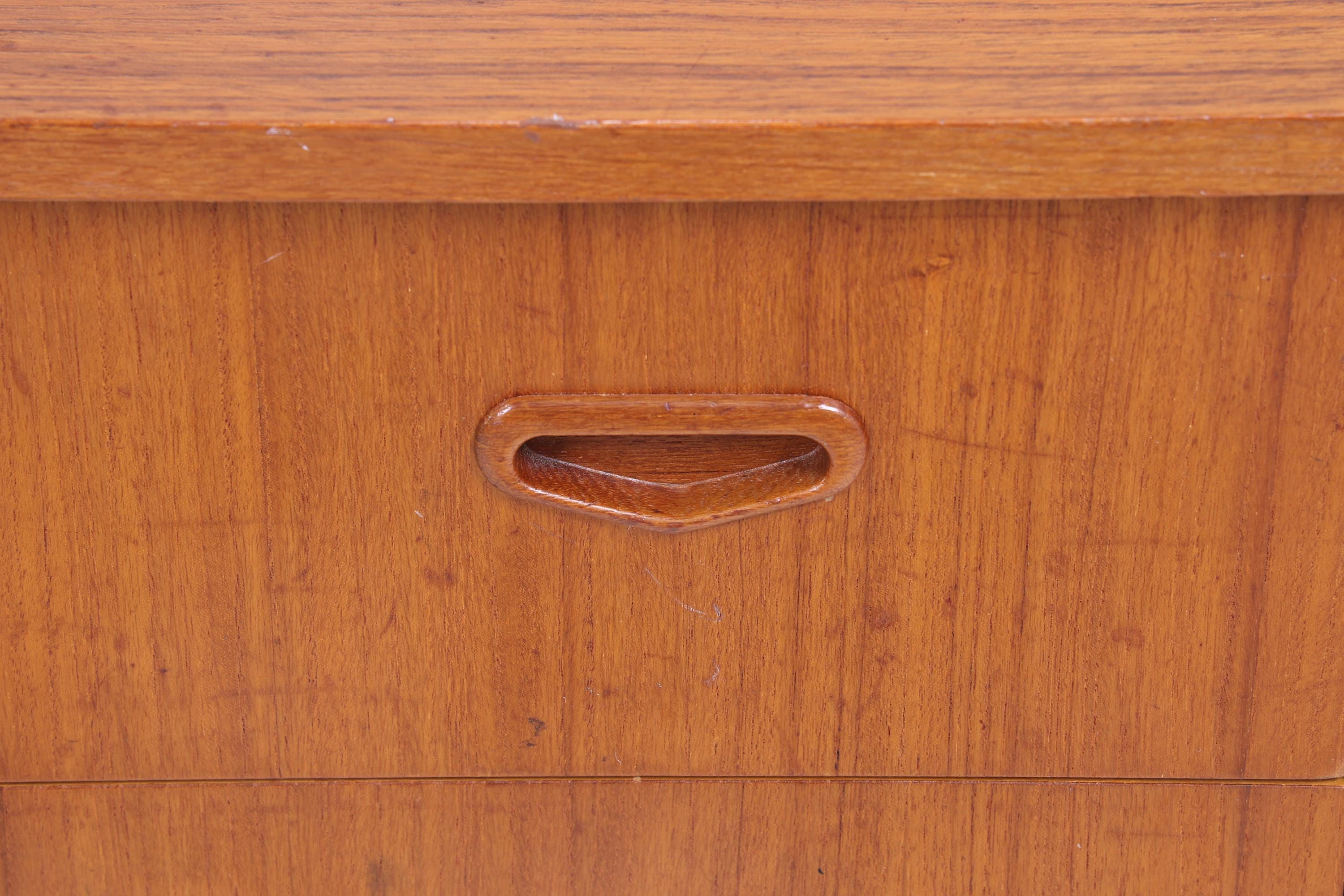 Vintage Teak Schubladen Kommode 60er Jahre | Mid Century Schrank Retro Holz Aufbewahrung