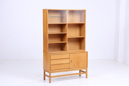 Vintage Eiche Regal 60er Jahre | Mid Century Bücherregal Kommode Retro Holz Aufbewahrung