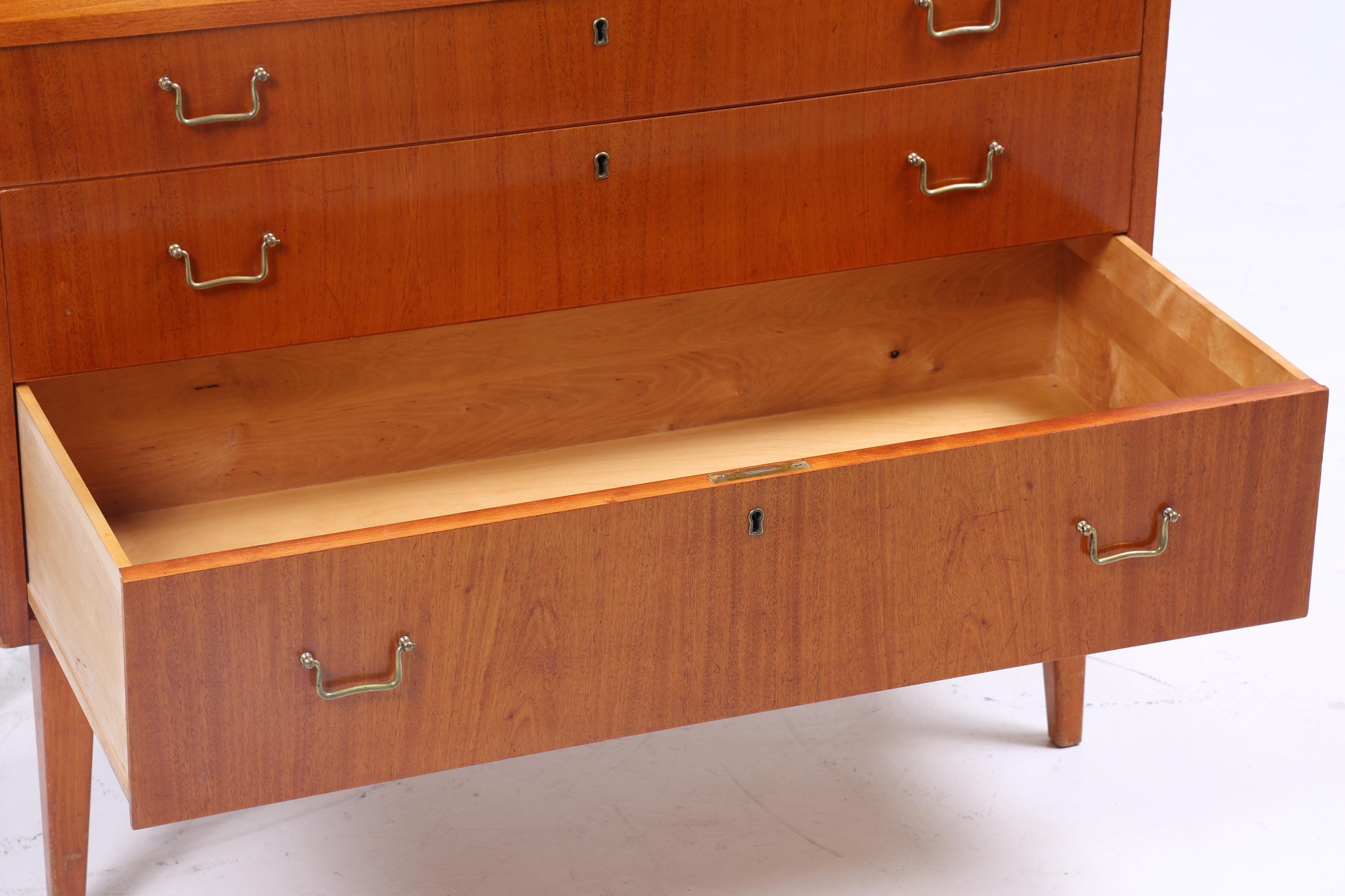 Vintage Teak Sekretär 60er Jahre | Mid Century Schreibtisch Schrank Barschrank Arbeitstisch Retro