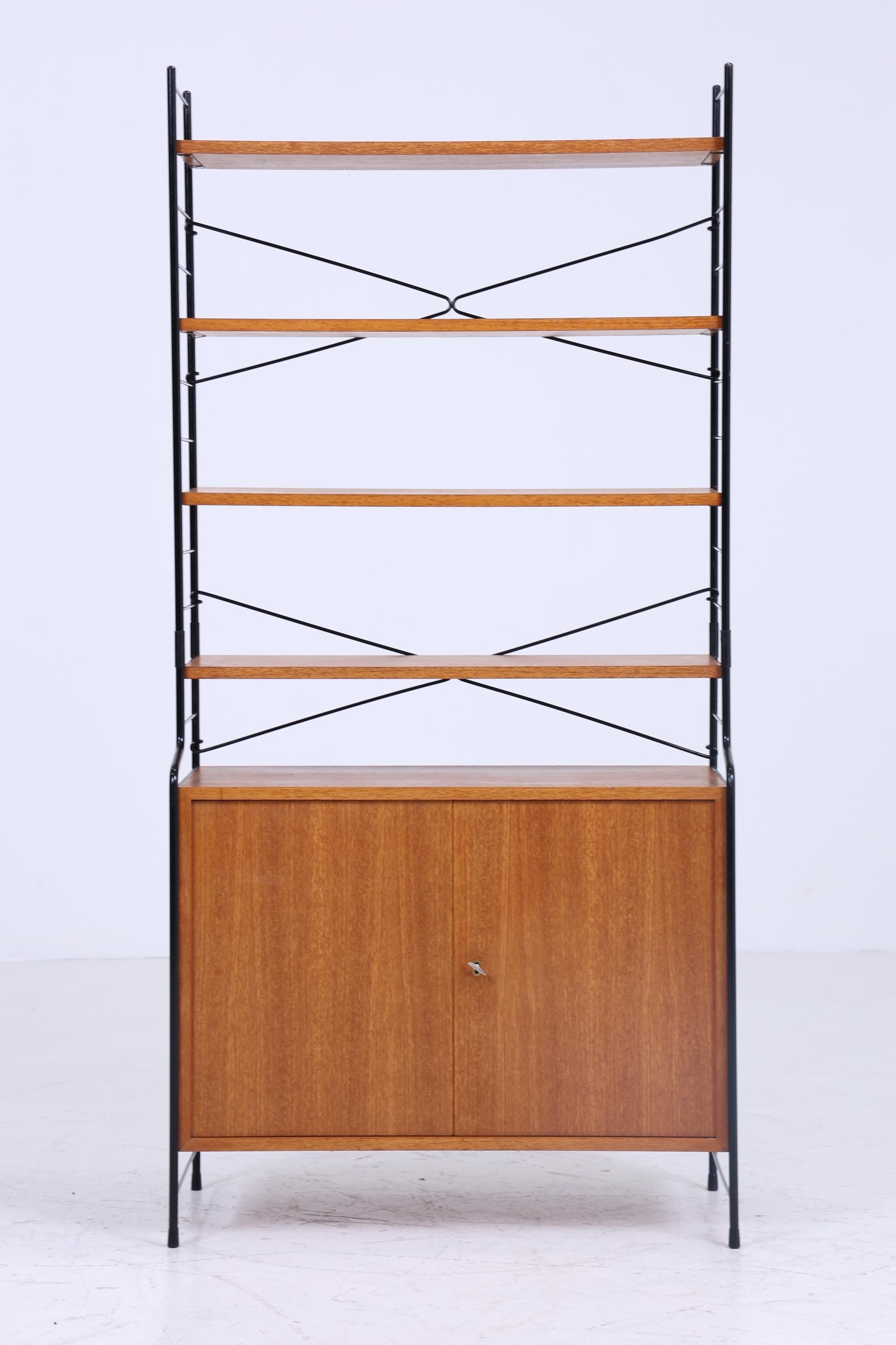 Vintage modular Teak Bücherregal von WHB - Mid Century Regalwand Sting Regalsystem Aufbewahrung 60er Designed by Erik Wörtz for IKEA