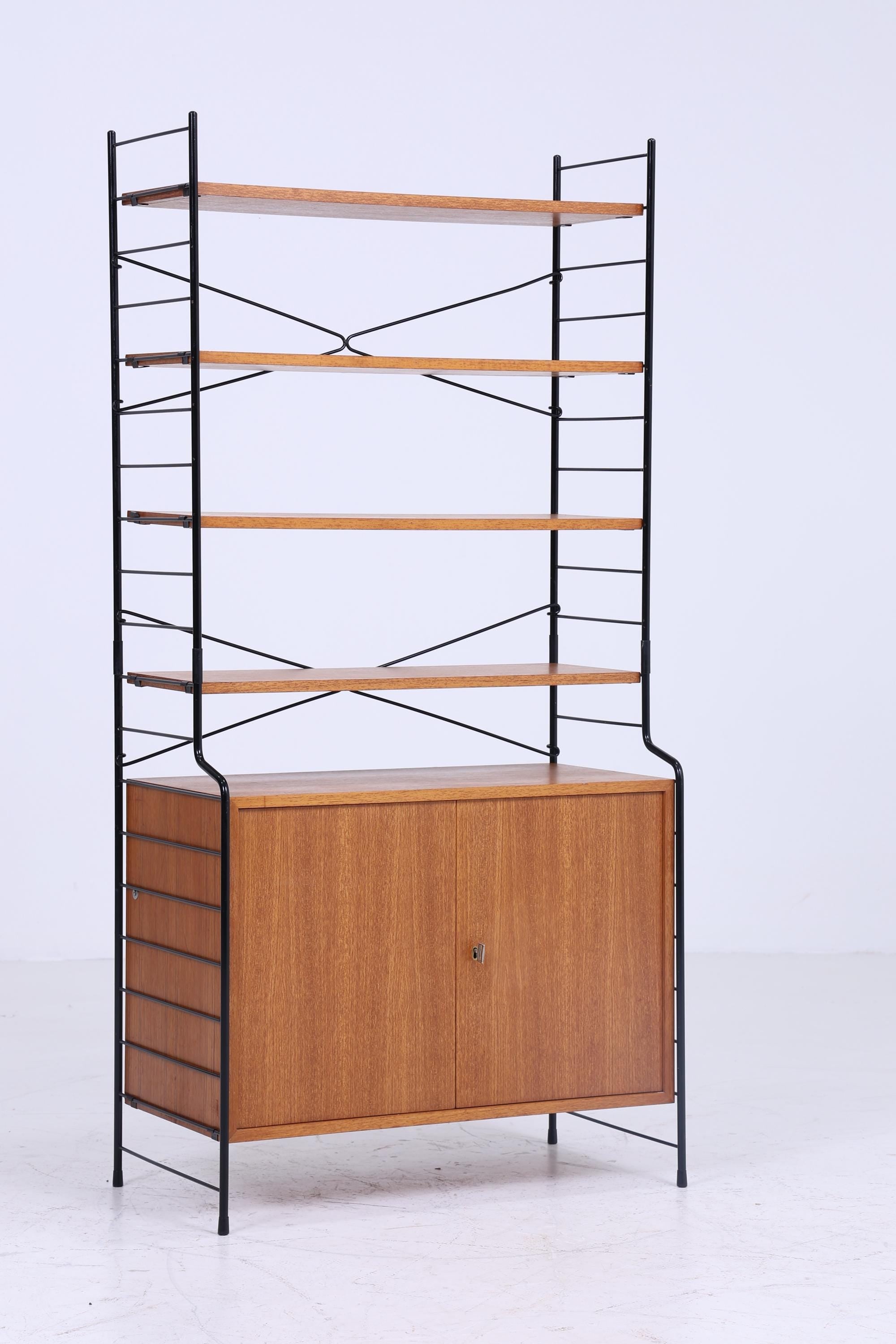 Vintage modular Teak Bücherregal von WHB - Mid Century Regalwand Sting Regalsystem Aufbewahrung 60er Designed by Erik Wörtz for IKEA