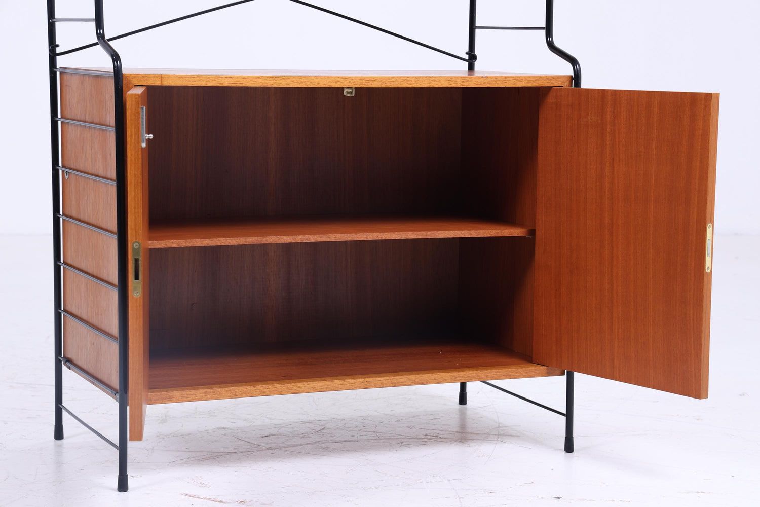 Vintage modular Teak Bücherregal von WHB - Mid Century Regalwand Sting Regalsystem Aufbewahrung 60er Designed by Erik Wörtz for IKEA