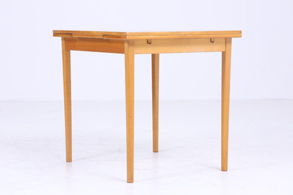 Vintage Küchentisch 60er Jahre | Mid Century Ausziehbarer Esstisch Tisch Retro Holz Walnuss