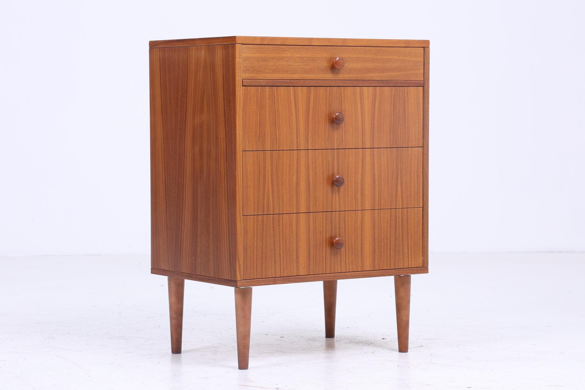 Schmale Vintage Schubladen Kommode | Mid Century Schubladen Schrank Retro Büroschrank Aufbewahrung  Holz