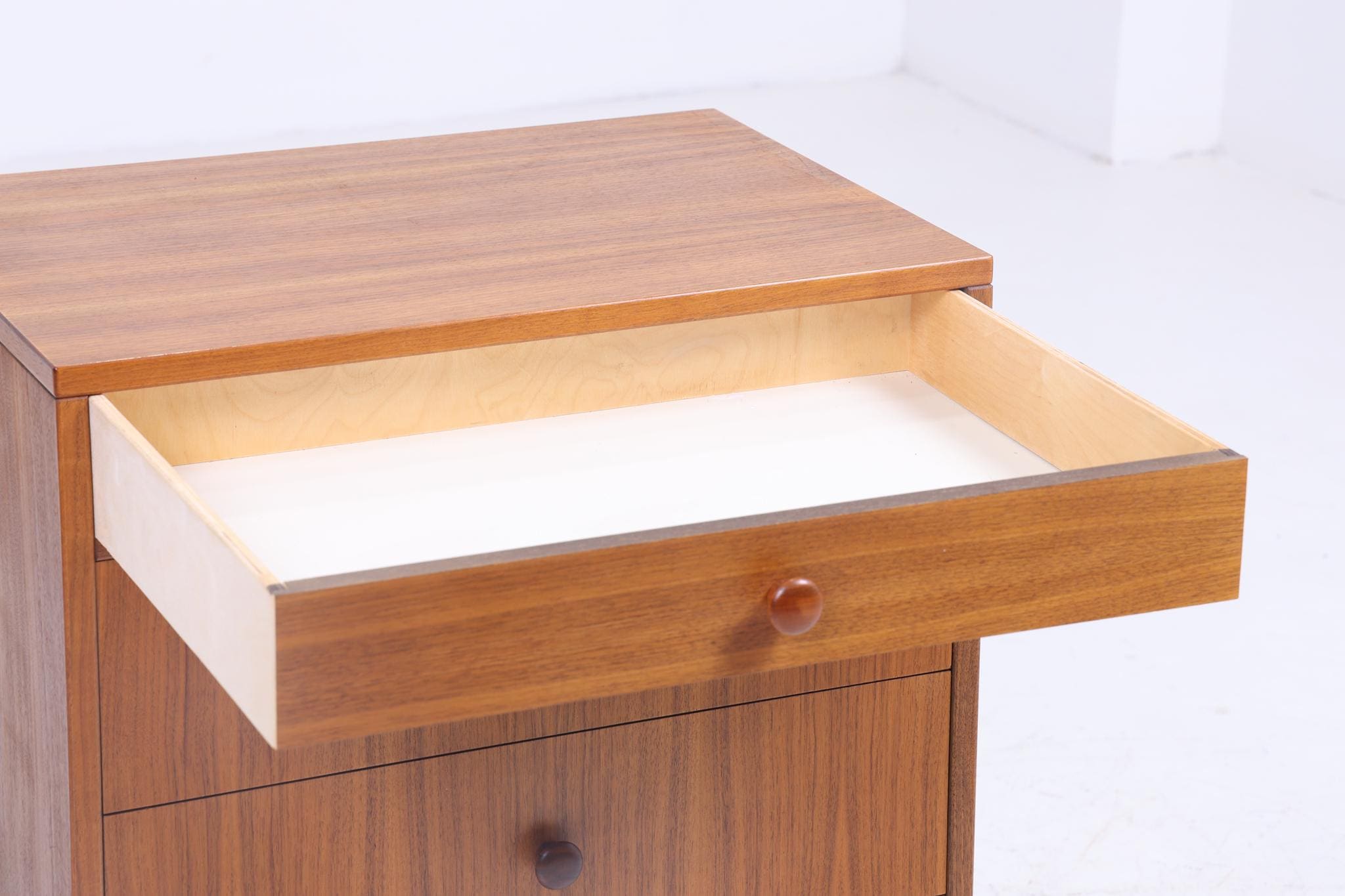 Schmale Vintage Schubladen Kommode | Mid Century Schubladen Schrank Retro Büroschrank Aufbewahrung  Holz