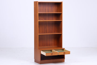 Vintage Teak Bücherregal 60er Jahre | Retro Regal | Mid Century Holz Aufbewahrung