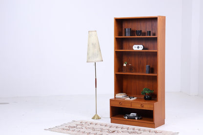 Vintage Teak Bücherregal 60er Jahre | Retro Regal | Mid Century Holz Aufbewahrung