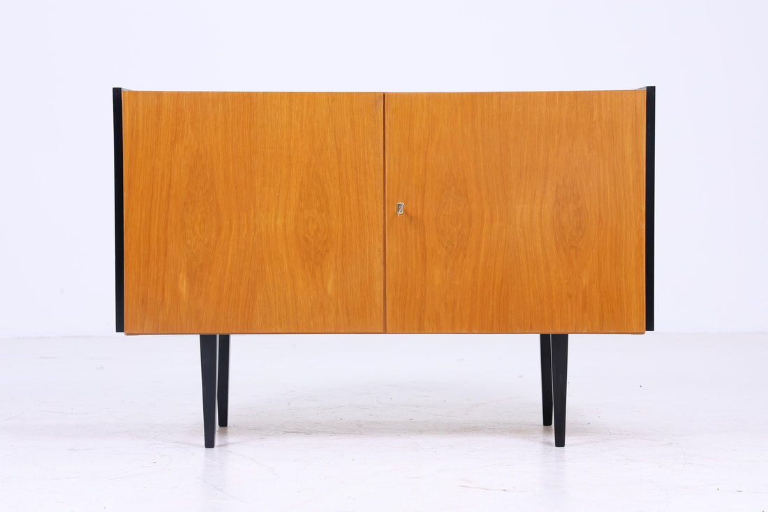 Wunderschöne Vintage Kommode 60er | Mid Century Schrank | Kleines Sideboard Retro Holz Aufbewahrung 1/2