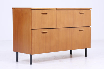 Zeitlose Vintage Kommode 60er | Mid Century Bar Musik Schrank Vintage Flur Aufbewahrung