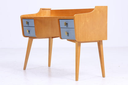 Vintage Kinderschreibtisch 60er Jahre | Mid Century Schminktisch Bürotisch Tisch Retro Holz Design