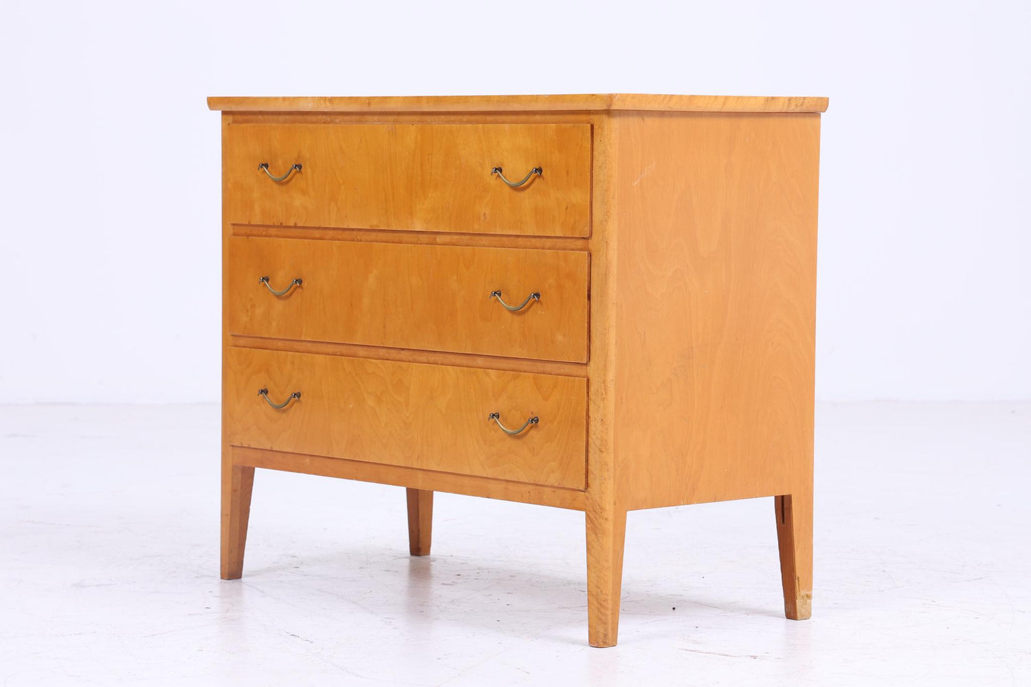 Vintage Schubladen Kommode aus Birkenholz | Mid Century Schubladen Schrank | Holz Aufbewahrung