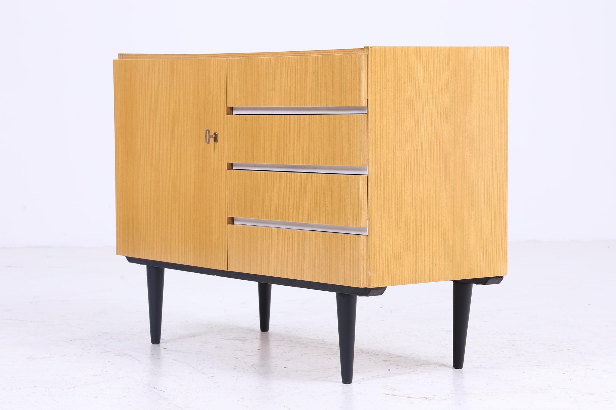 Wunderschöne Vintage Kommode | Mid Century Schrank | Kleines Sideboard Retro Dekoholz Aufbewahrung 70er