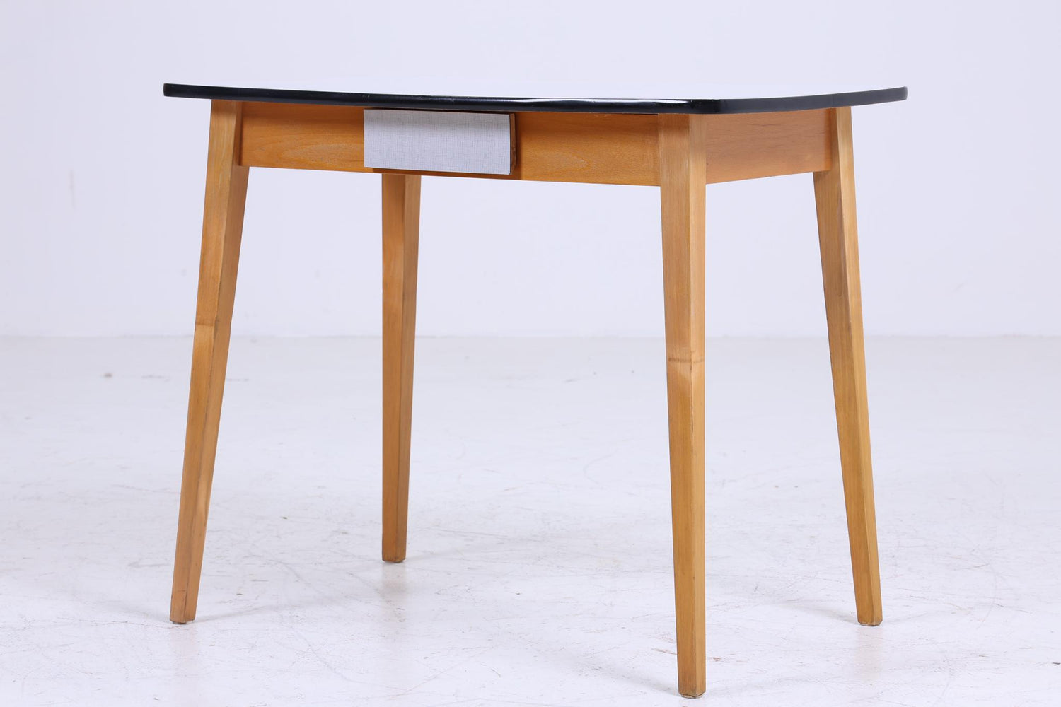 Klassischer Vintage Küchentisch 60er Jahre | Mid Century Esstisch Tisch Retro 70er Holz Resopal Schublade