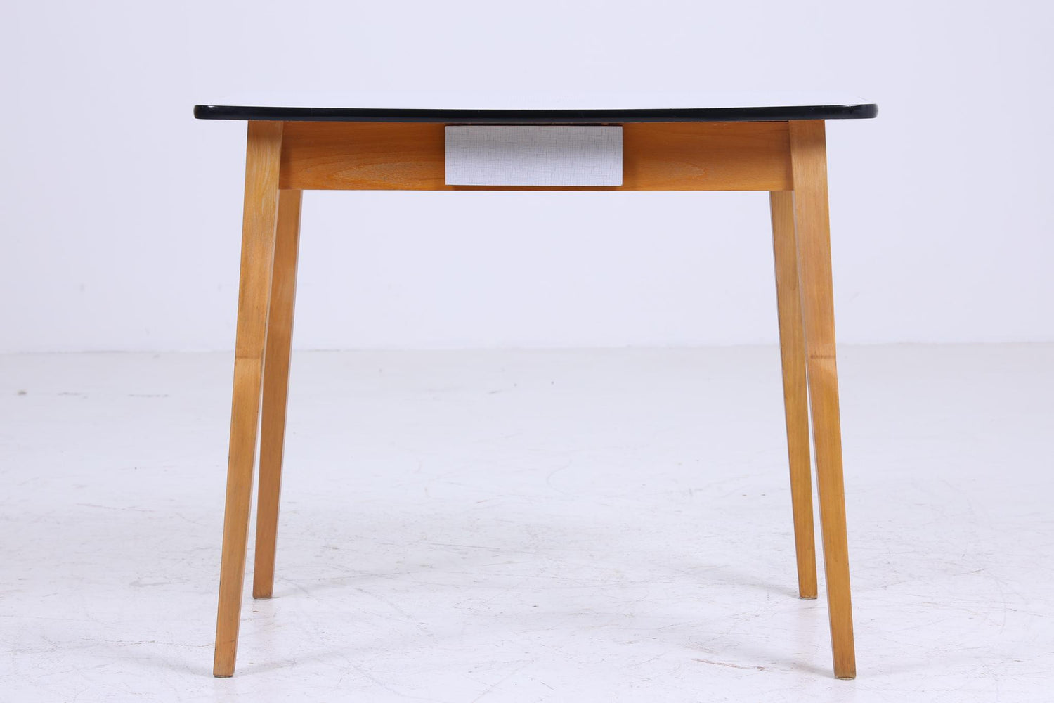 Klassischer Vintage Küchentisch 60er Jahre | Mid Century Esstisch Tisch Retro 70er Holz Resopal Schublade