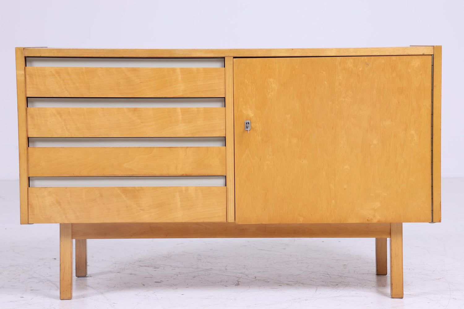 Vintage Hellerau Schlafzimmer Möbel Set | Mid Century Nachttische &amp; Kommode 60er Jahre | Retro Holz Aufbewahrung