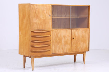 Hellerau Vintage Highboard 60er Jahre | Mid Century Vitrine Serie 602 Franz Ehrlich Schrankwand Bücherschrank Aufbewahrung