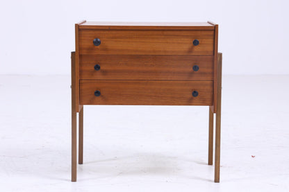 Vintage Nähkasten 60er Jahre  | Mid Century Holz Nähtisch mit Schublade Aufbewahrung