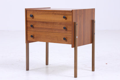 Vintage Nähkasten 60er Jahre  | Mid Century Holz Nähtisch mit Schublade Aufbewahrung