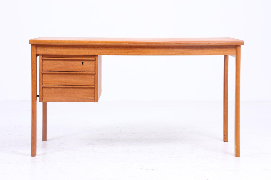 Teak Schreibtisch designed by Peter Lovig Nielsen | Mid Century Schubladen Vintage Arbeitstisch Bürotisch Tisch Retro Holz