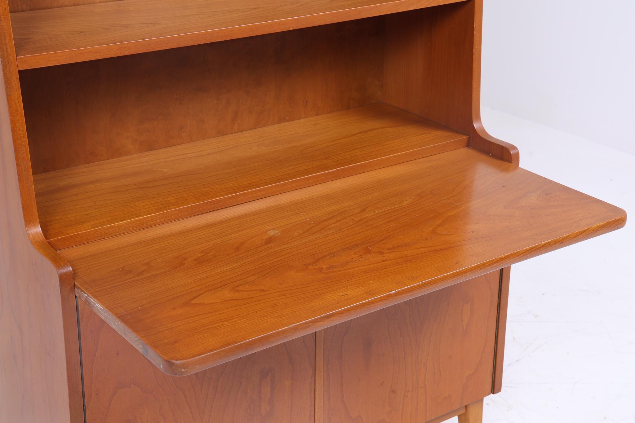 Vintage Teak Regal 60er Jahre | Mid Century Bücherregal Schreibtisch Schubladen Sekretär Retro Holz Aufbewahrung