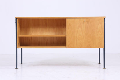 Freistehender Hellerau Schreibtisch 60er Jahre | Mid Century Schubladen Arbeitstisch Bürotisch Tisch Retro Holz