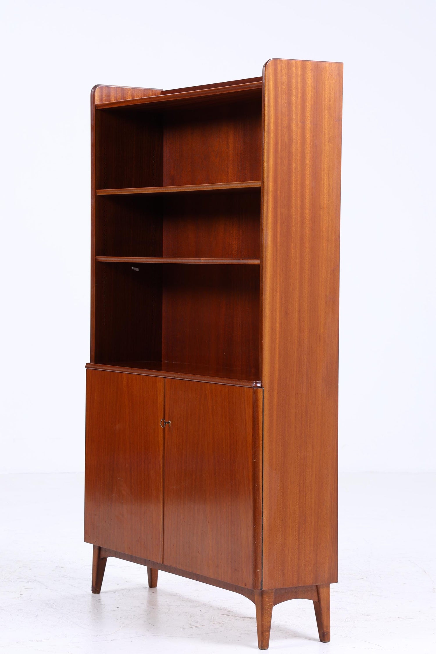 Vintage Regal 60er Jahre | Retro Bücherregal | Mid Century Fächerschrank Holz Aufbewahrung