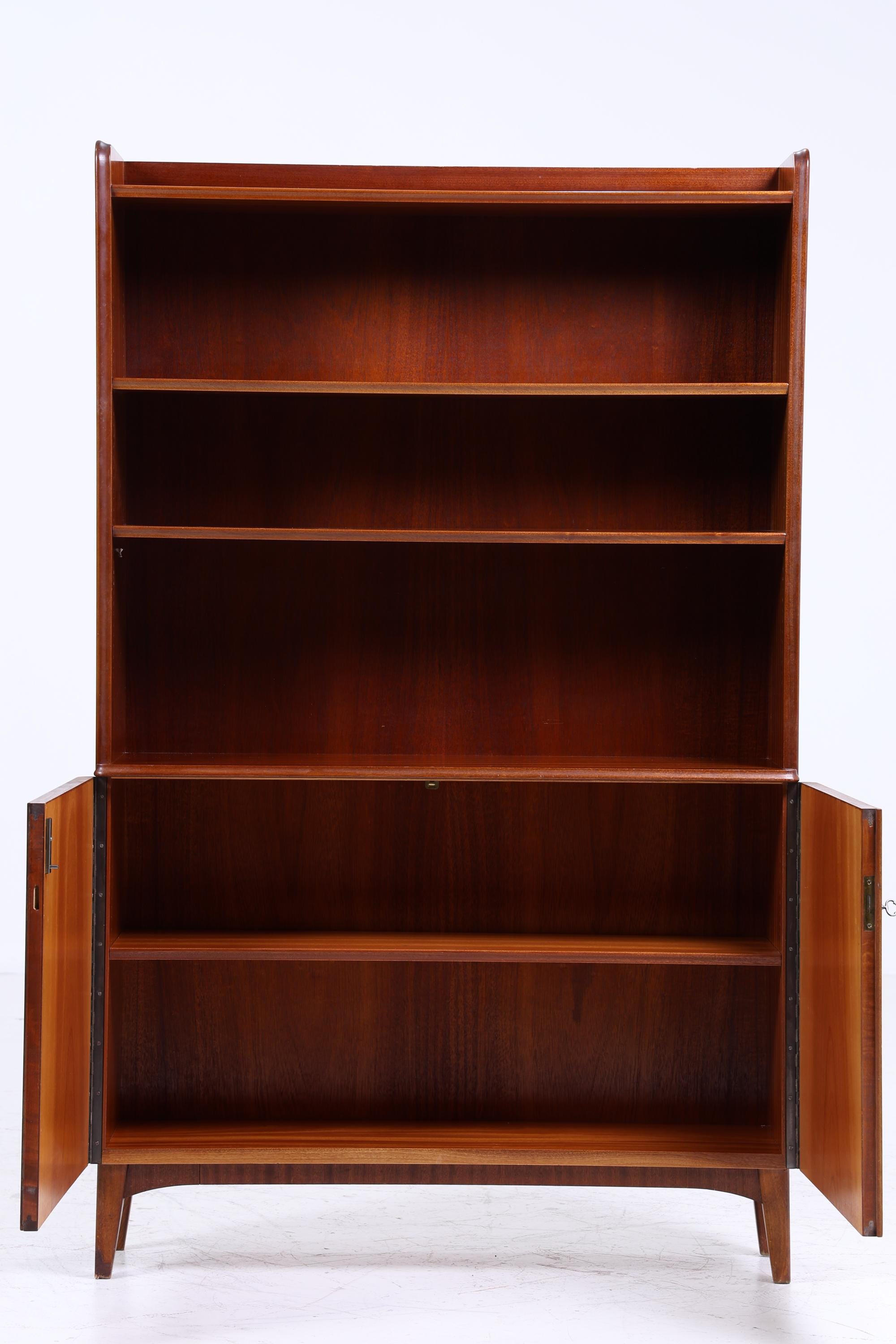 Vintage Regal 60er Jahre | Retro Bücherregal | Mid Century Fächerschrank Holz Aufbewahrung