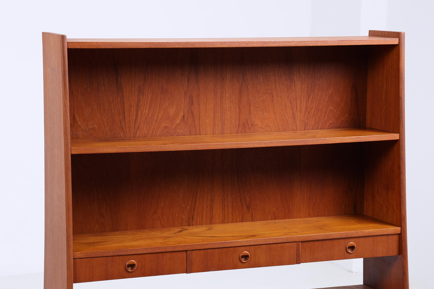 Vintage Teak Regal 60er Jahre | Mid Century Bücherregal Schreibtisch Sekretär Retro Holz Aufbewahrung