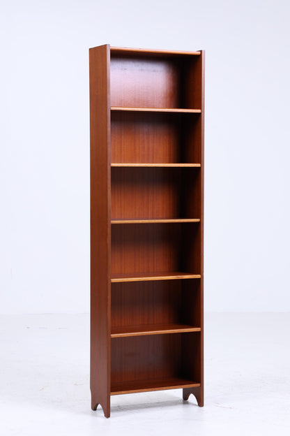 Vintage Teak Bücherregal | Mid Century Regal | 60er Retro Schrank Holz Aufbewahrung