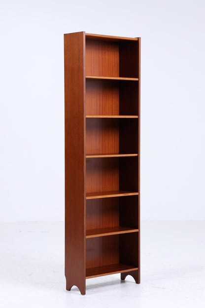 Vintage Teak Bücherregal | Mid Century Regal | 60er Retro Schrank Holz Aufbewahrung