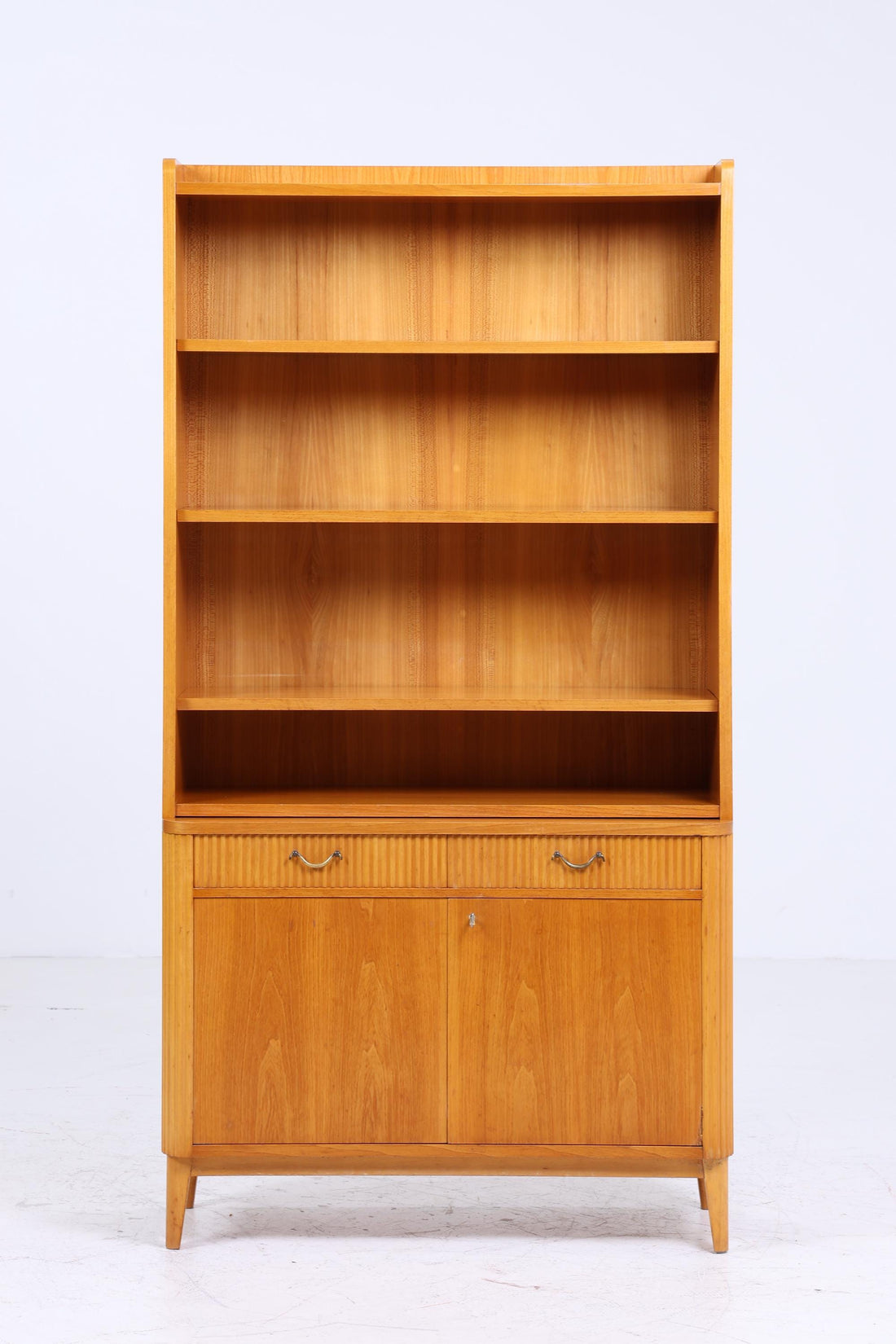 Vintage Regal 60er Jahre | Mid Century Bücherregal Schreibtisch Sekretär Retro Holz Aufbewahrung