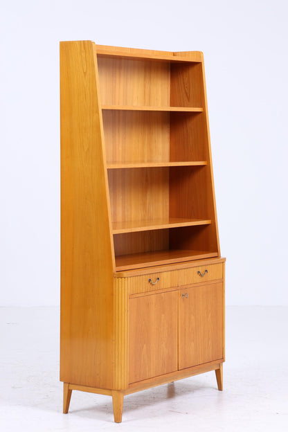 Vintage Regal 60er Jahre | Mid Century Bücherregal Schreibtisch Sekretär Retro Holz Aufbewahrung