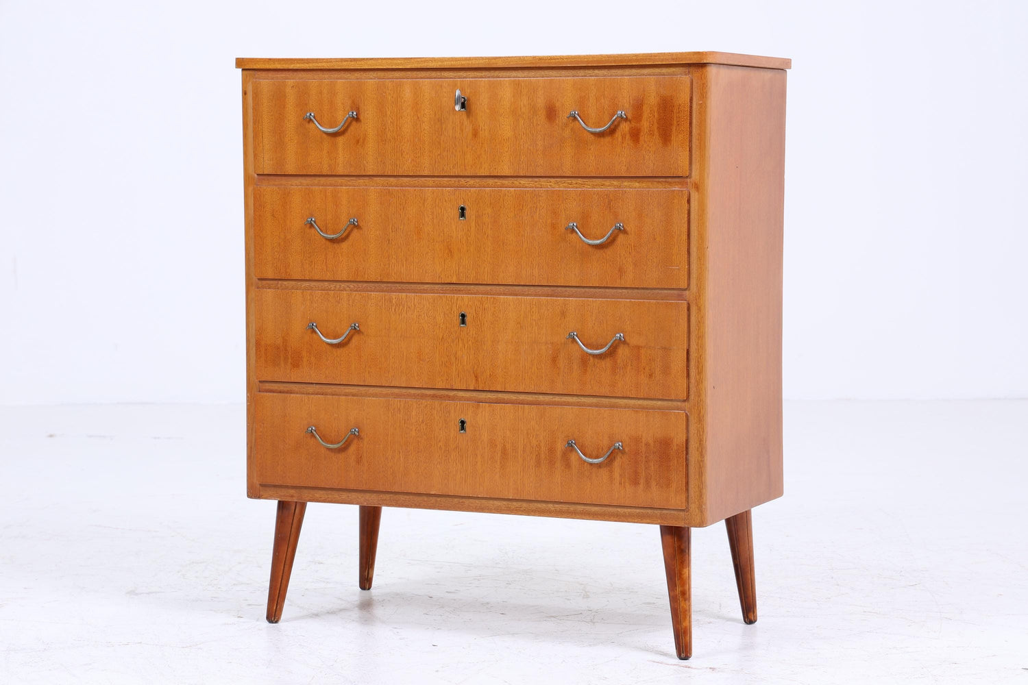 Vintage Schubladen Kommode | Mid Century Schubladen Schrank | 60er Jahre Holz Aufbewahrung