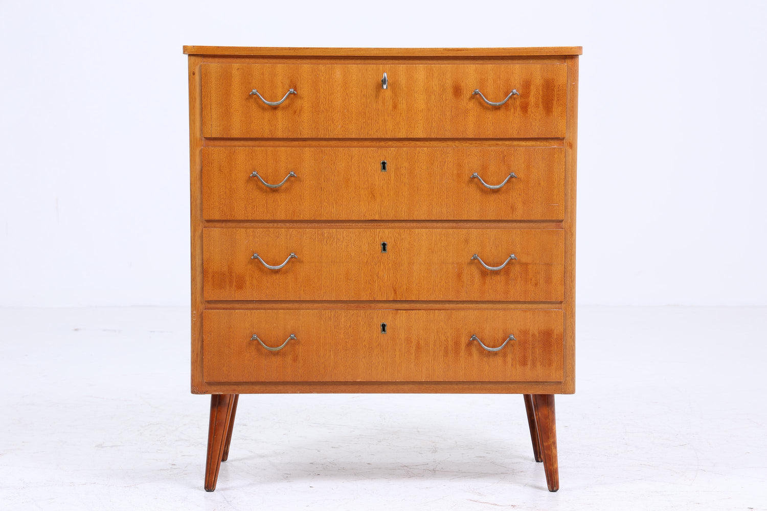 Vintage Schubladen Kommode | Mid Century Schubladen Schrank | 60er Jahre Holz Aufbewahrung