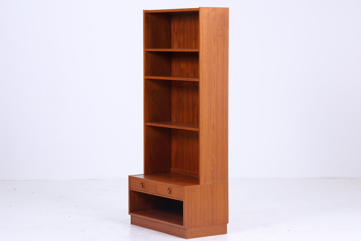 Vintage Teak Bücherregal 60er Jahre | Retro Regal | Mid Century Holz Aufbewahrung