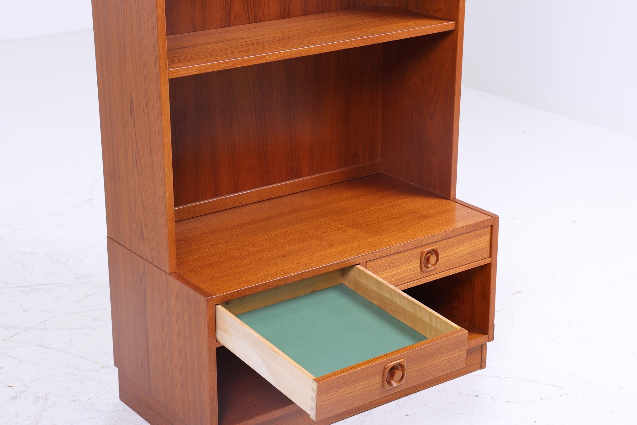 Vintage Teak Bücherregal 60er Jahre | Retro Regal | Mid Century Holz Aufbewahrung