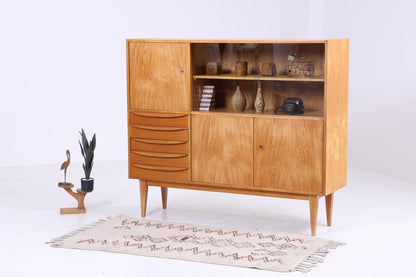 Hellerau Vintage Highboard 60er Jahre | Mid Century Vitrine Serie 602 Franz Ehrlich Schrankwand Bücherschrank Aufbewahrung