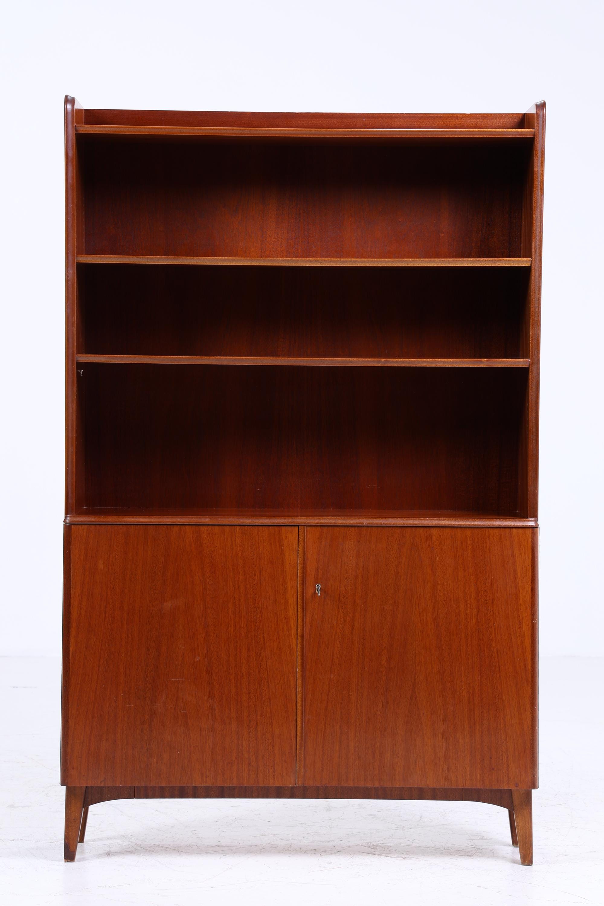 Vintage Regal 60er Jahre | Retro Bücherregal | Mid Century Fächerschrank Holz Aufbewahrung