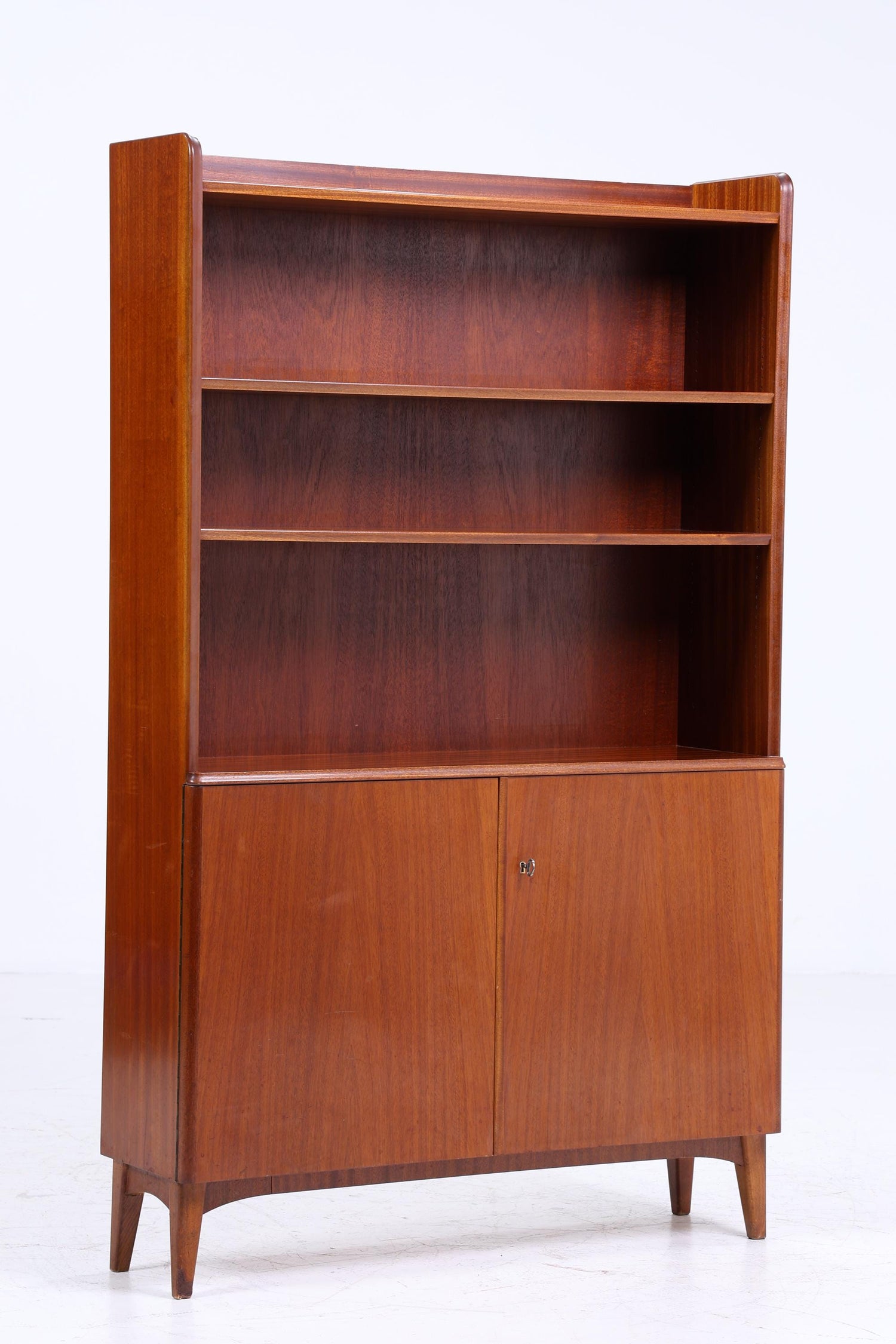 Vintage Regal 60er Jahre | Retro Bücherregal | Mid Century Fächerschrank Holz Aufbewahrung